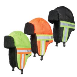 Hi-Viz Aviator Hat with Contrast Tape Backing
