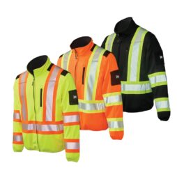Hi-Viz Zip Front Fleece Water-Repellent Jacket