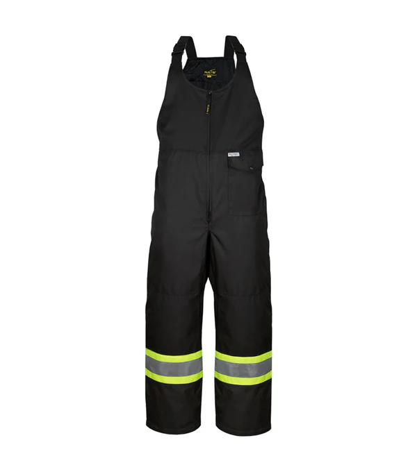 Hi-Viz Insulated Waterproof Overalls with 4" Reflective Stripes - Image 3