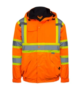 Hi-Viz Waterproof Work Parka Coat