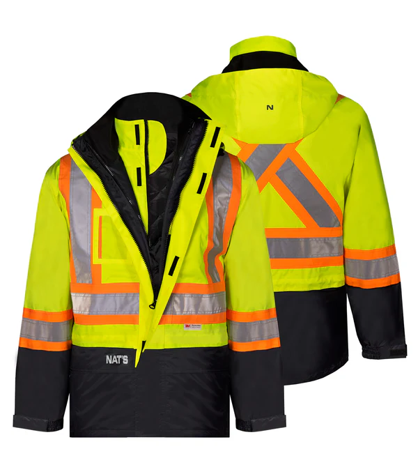 Hi-Viz Insulated Waterproof 4-in-1 Parka
