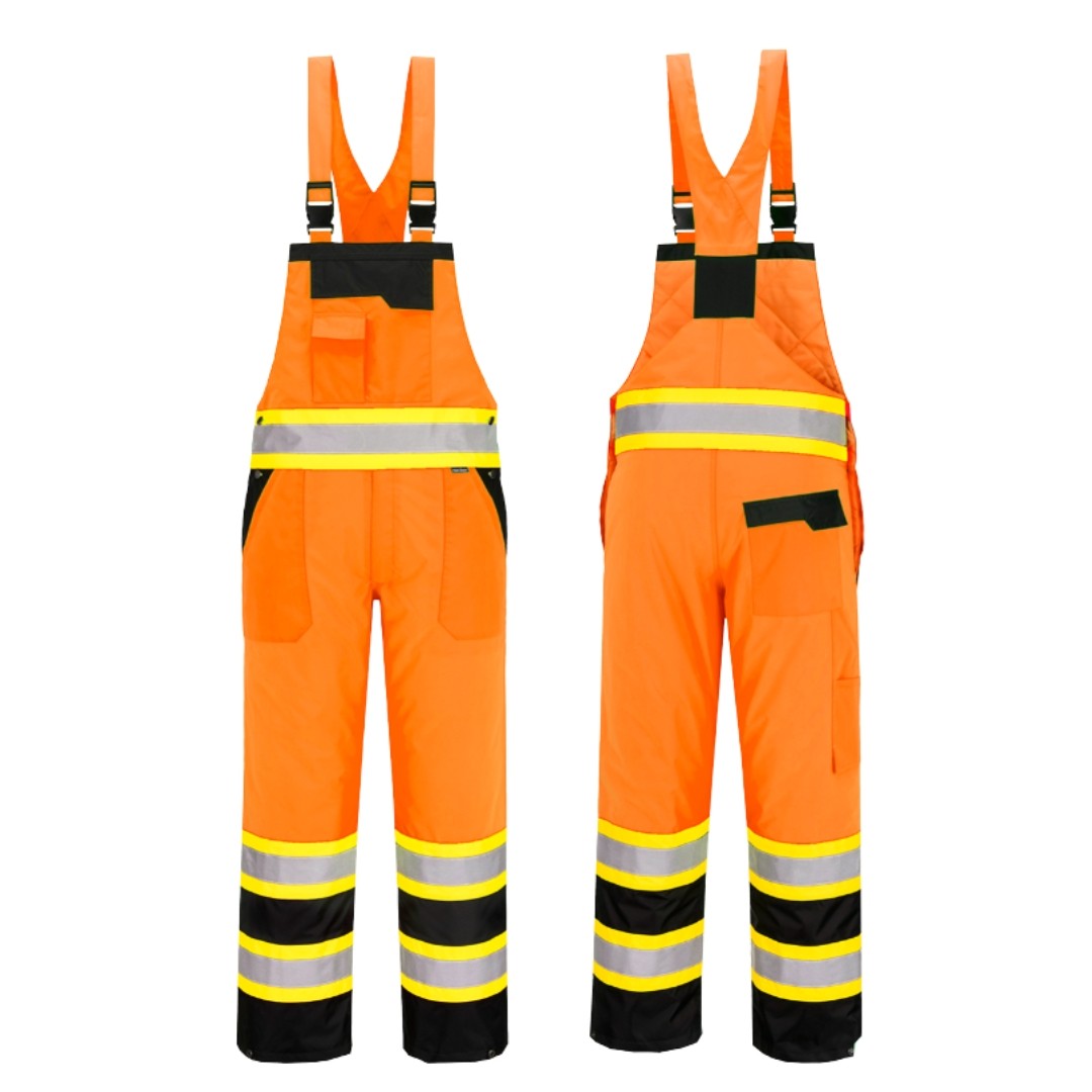 Hi-Viz Insulated Waterproof Bib Overalls - Image 3