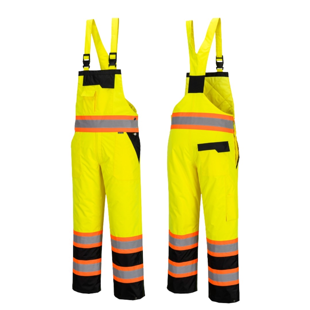 Hi-Viz Insulated Waterproof Bib Overalls - Image 2