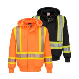 Bizflame® FR Hi-Viz Zip-Up Hoodie