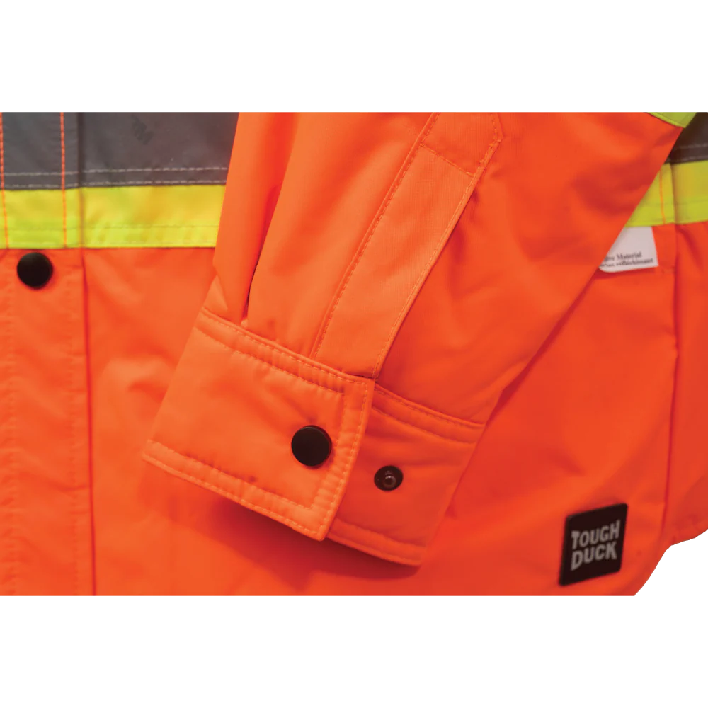 Hi-Viz Quilt-Lined Hooded Safety Jac-Shirt - Image 13