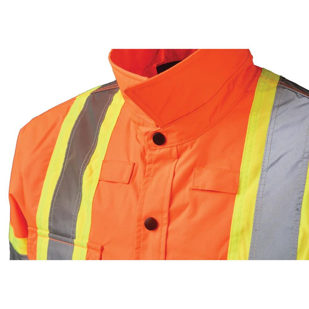 Hi-Viz Quilt-Lined Hooded Safety Jac-Shirt - Image 12
