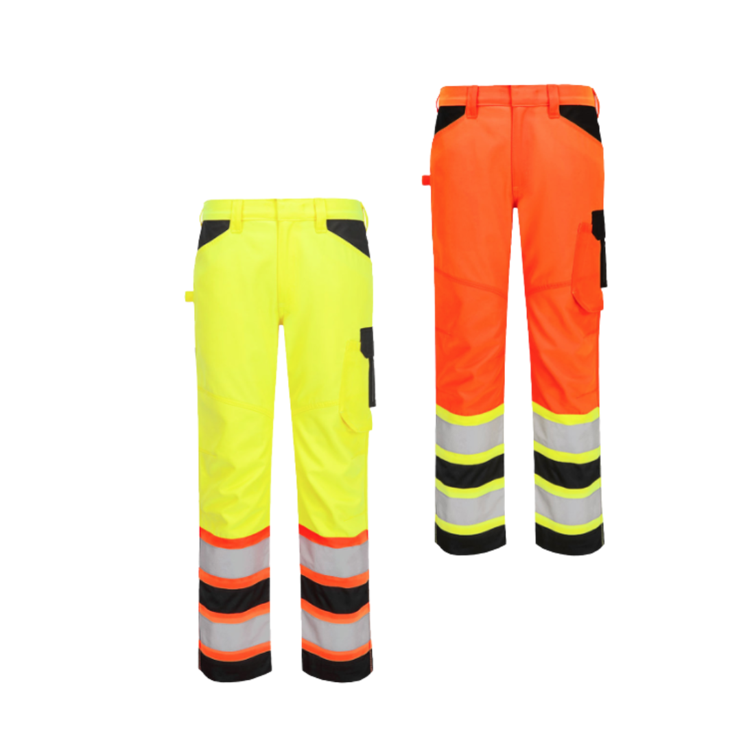 Portwest Hi-Vis Contrast Tape Work Pants