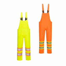 Portwest Hi-Vis Contrast Striped Rain Bib