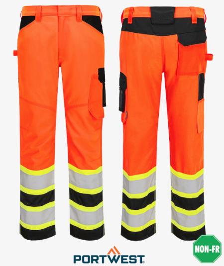 Portwest Hi-Vis Contrast Tape Work Pants - Image 3