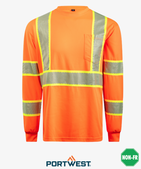 Portwest Hi-Vis Segmented Tape L/S T-Shirt - Image 5