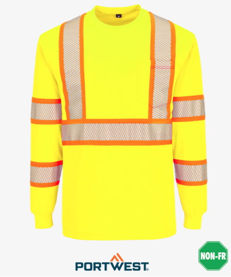Portwest Hi-Vis Segmented Tape L/S T-Shirt - Image 4