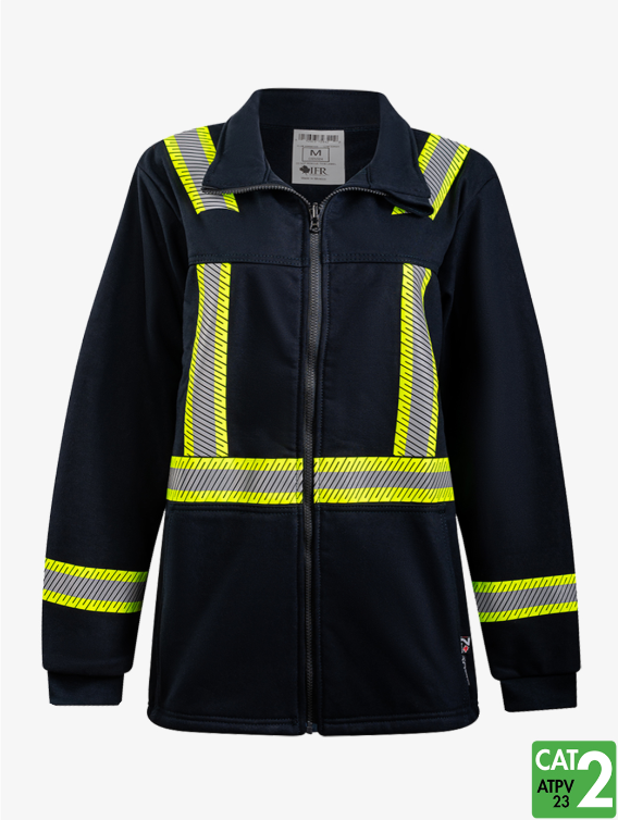 IFR Segmented Striped Fleece Full Zip Jacket