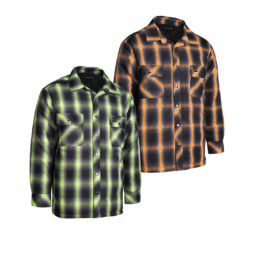 Forcefield Ombre Plaid Quilt-lined Shirt Jacket