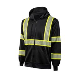 Portwest Iona Hi-Viz Segmented Tape Zipped Hoodie