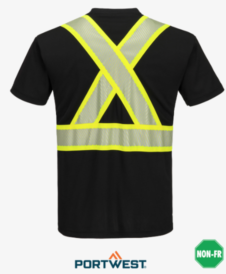 Portwest Iona Segmented Tape S/L T-Shirt - Image 3