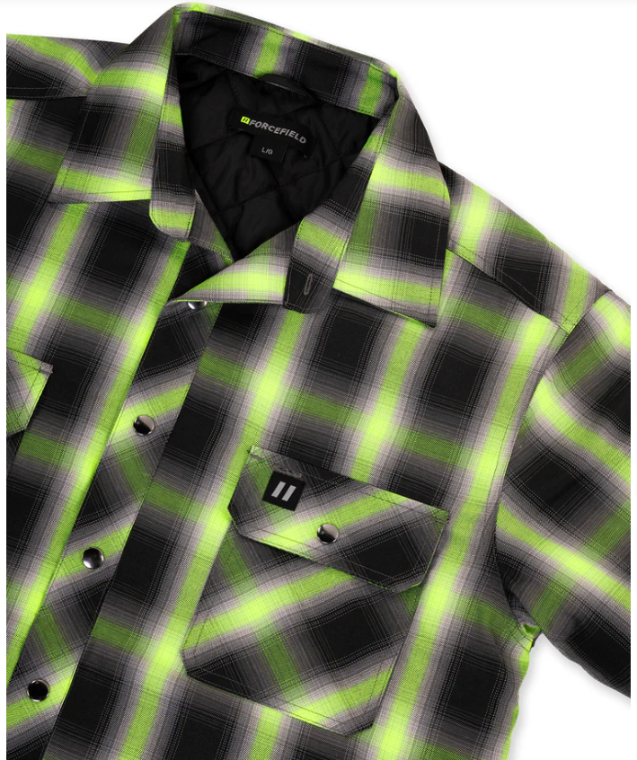 Forcefield Ombre Plaid Quilt-lined Shirt Jacket - Image 3