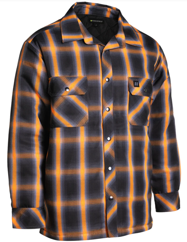 Forcefield Ombre Plaid Quilt-lined Shirt Jacket - Image 4