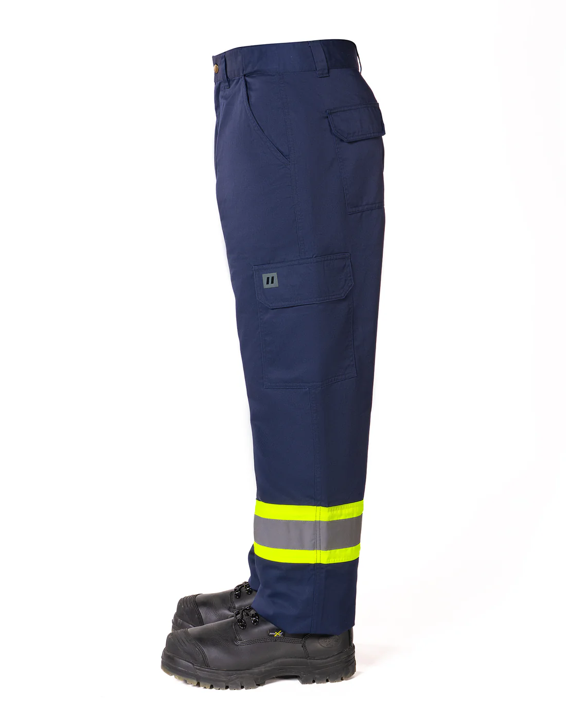 Hi-Vis Navy Safety Cargo Work Pant - Image 3