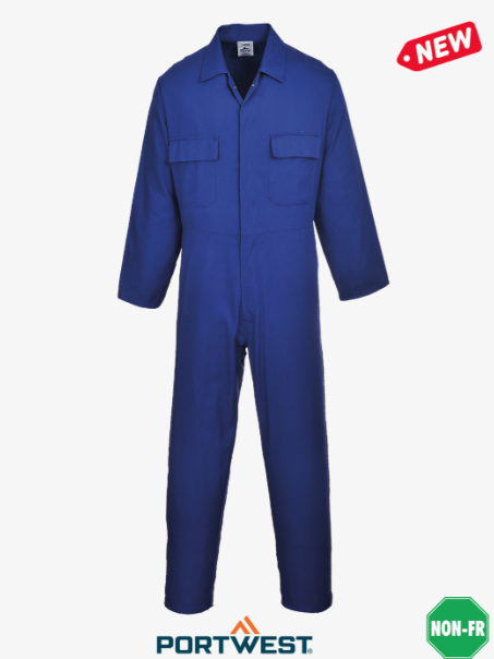 Portwest Euro Snap Front 5.5oz Work Coverall - Image 2