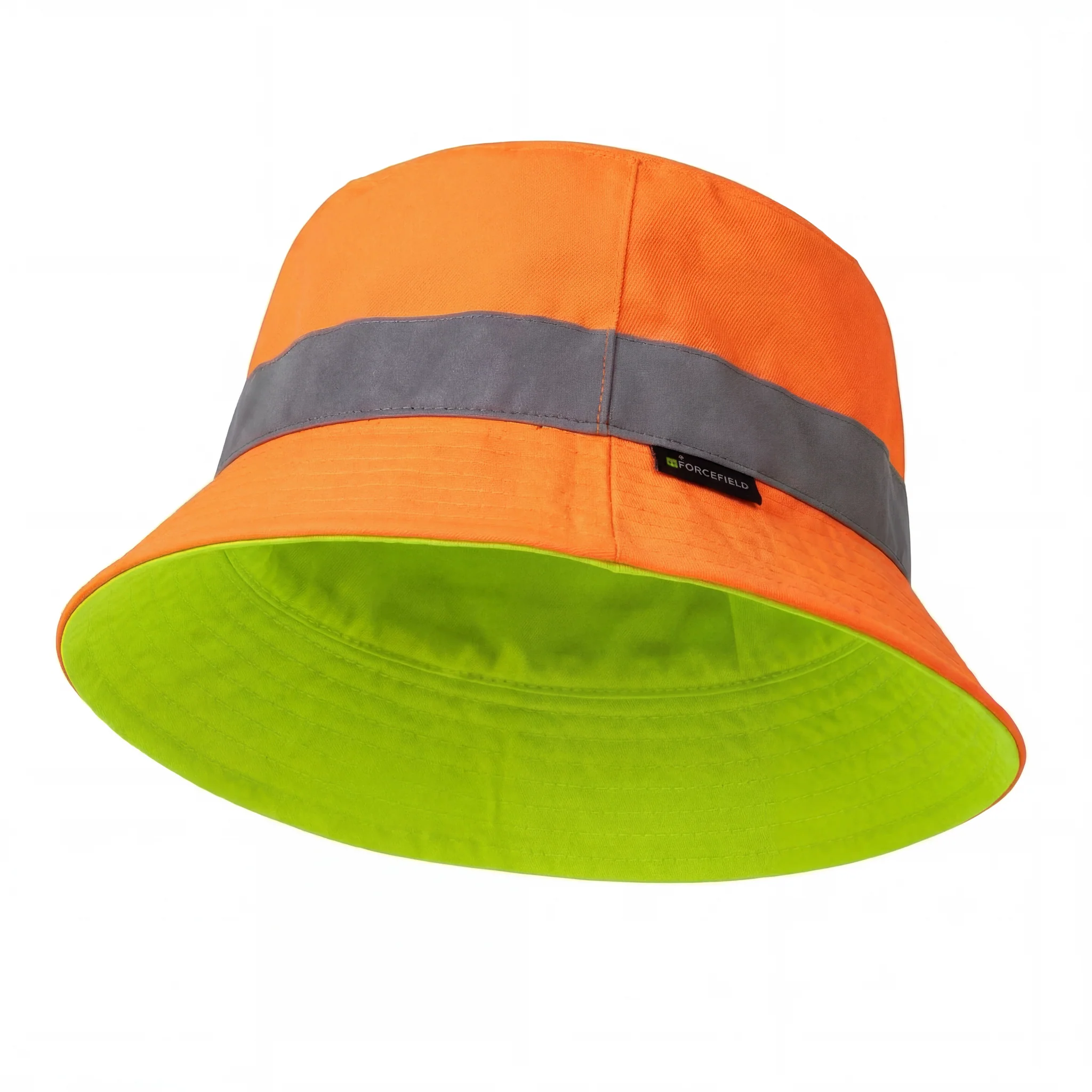 Hi Vis Bucket Hat with Reflective Detail - Image 3