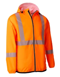Forcefield "The Rainbreaker" Hi-Viz Packable Rain Jacket Shell