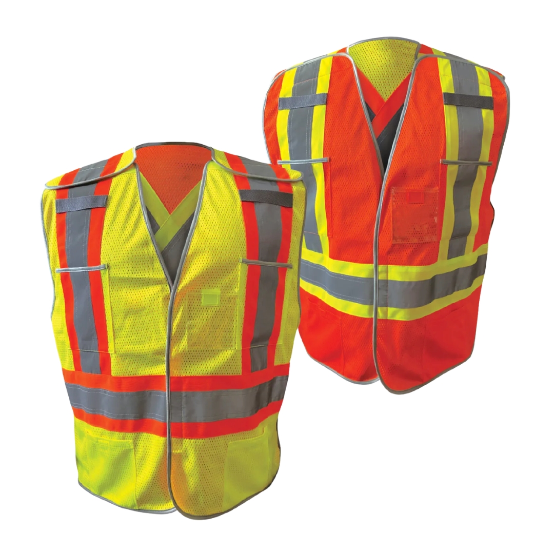 Big K® Hi-Viz Reversible Soft Mesh Traffic Vest