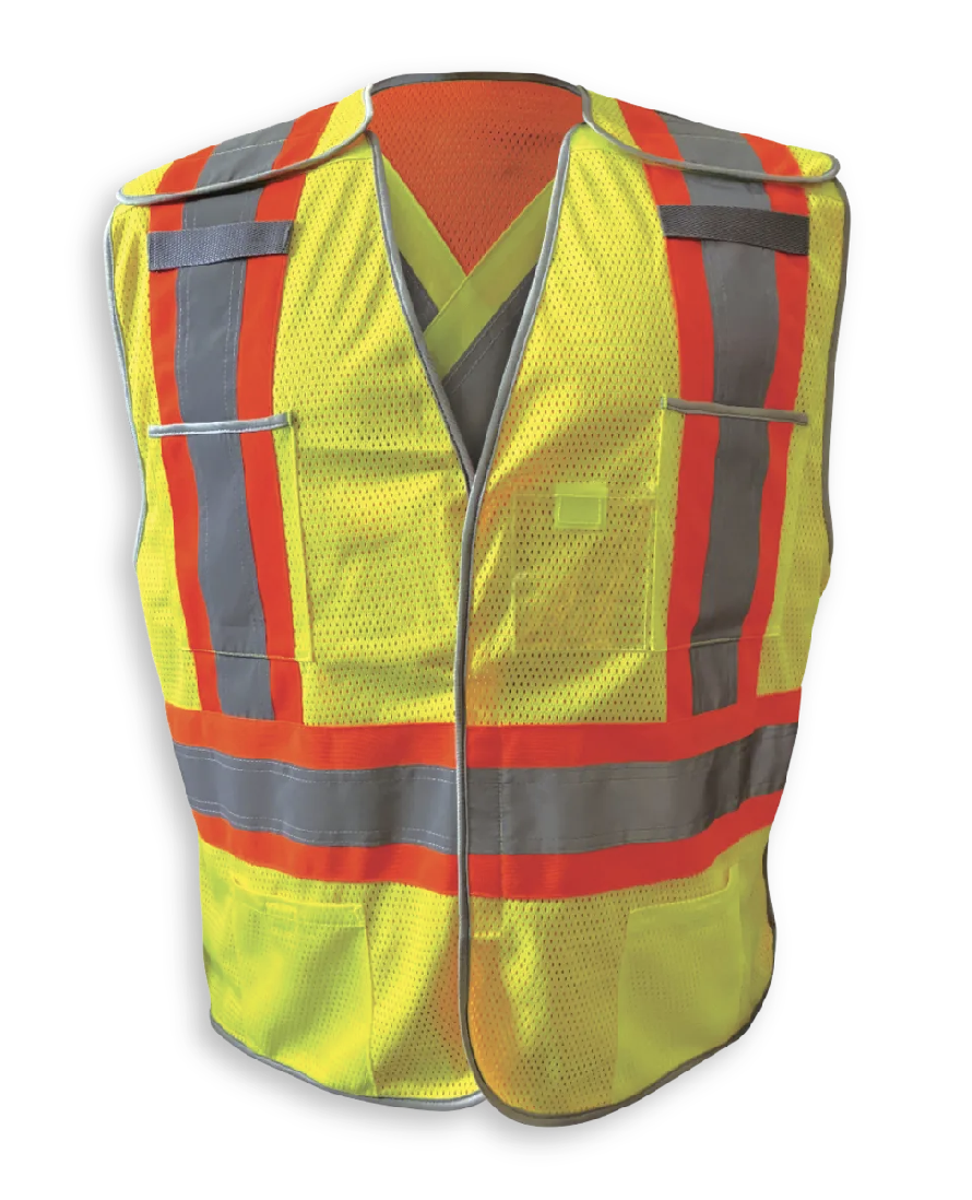Big K® Hi-Viz Reversible Soft Mesh Traffic Vest - Image 4