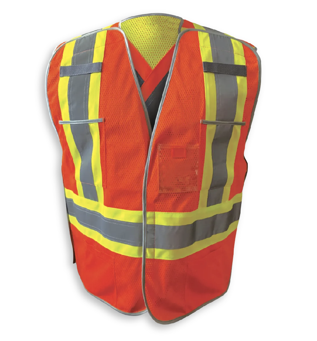 Big K® Hi-Viz Reversible Soft Mesh Traffic Vest - Image 2