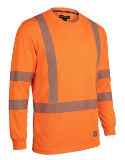 Forcefield® Hi Vis Crewneck Long Sleeve Ultrasoft Technical Tee