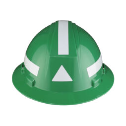 Dynamic™ Stick-On Reflective Stripes for Hard Hats- (1x Triangle, 3x 8"x1")