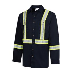 IFR® Avenger 7oz. Deluxe Hi-Viz Work Shirt in Navy