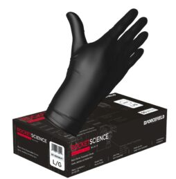 Forcefield Rocket Science, Heavy-Duty Nitrile Disposable Gloves (Black)
